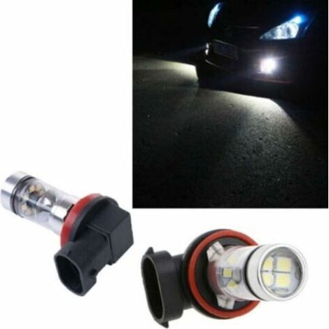 Kit antibrouillard LED 2x H8 + H11, 50 W, lumière blanche jour, pour voiture, sans marque (1/5)