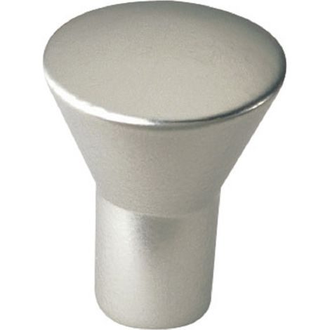 HSI Möbelknopf, Zamak, matt vernickelt, 16mm, 1 STK