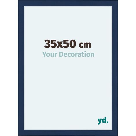 yd. - Cadre photo 35x50 - Bleu Fonce Patine - MDF - Como (1/5)