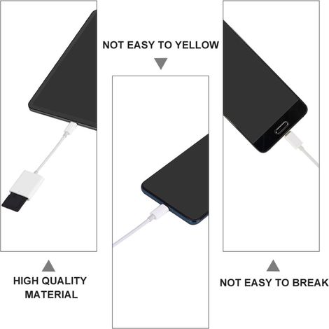 Adaptador de escritura USB-C 3.0 para teléfonos móviles, tabletas y ordenadores portátiles.