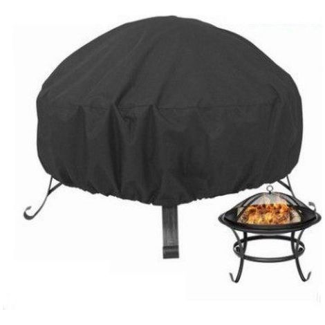 Housse ronde pour brasero – imperméable et résistante aux UV – cordon de serrage ajustable – 80 x 65 cm (1/5)