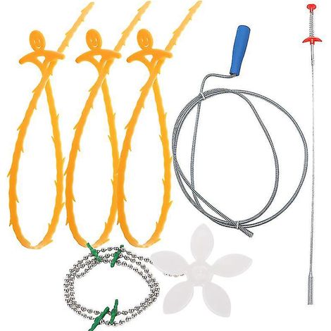 6-teiliges Abflussreinigungsset