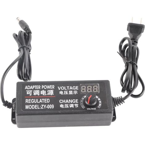 Bloc d'alimentation réglable 3V-12V DC, adaptateur secteur variable AC 100-240V, chargeur universel avec prise US (1/5)
