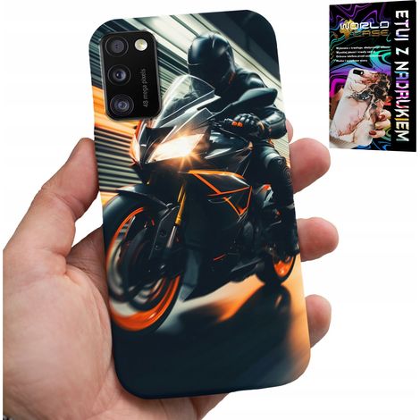 Custodia per Samsung Galaxy A41 - motocicletta con ventola + vetro (1/5)