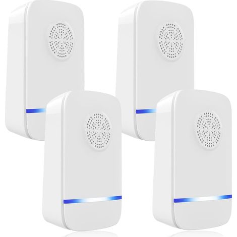 4er-Pack Ultraschall-Mäuse- und Rattenabwehr, Ultraschall-Mäusegerät, Ultraschall-Mäuseabwehrgerät für den Innenbereich