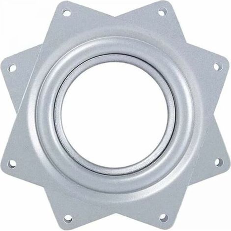 Ball Bearing Swivel Tray, Swivel Plate, Swivel Base, 360 Rotating Plate, Square Metal Swivel, Swivel Boat Stool Bar, Swivel Stool Seat Plate, 3 inches (1/5)