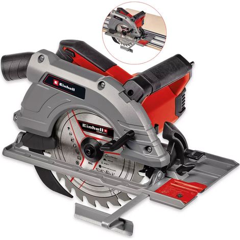 Einhell 190mm 7.5"" Corded Circular Saw Handheld 1500W TE-CS Fits Guide Rail (1/5)