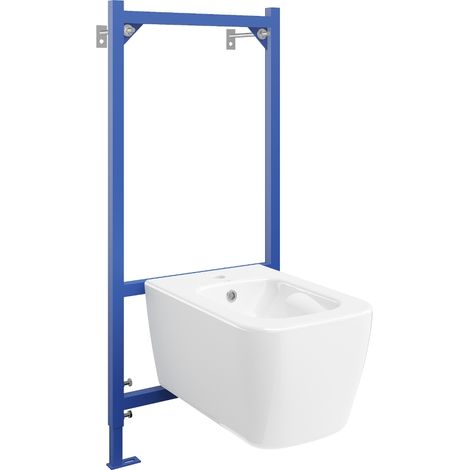 Ensemble encastré bidet cadre Fenix B avec bidet Stella, blanc - 69935685100 (1/4)