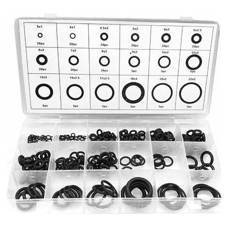 O-Ring-Sortiment, Dichtungsring, Universal-O-Ringe, 225 Stück (1/5)