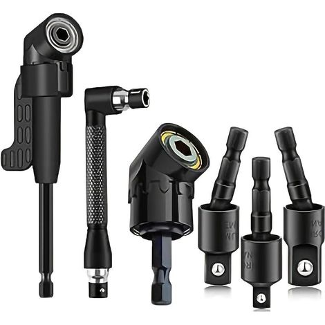 APEX Lot de 6 embouts flexibles, tournevis, outil de pliage, adaptateur universel pour forets (1/4)