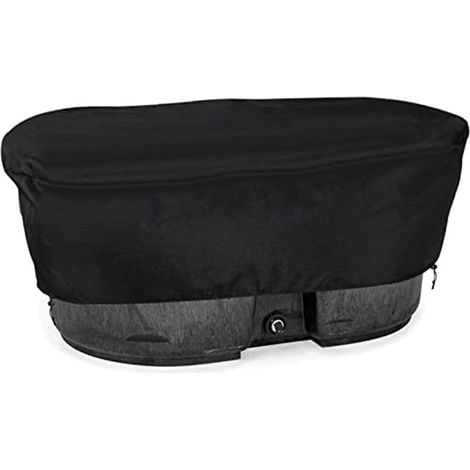 Bâche de piscine ovale en tissu Oxford 420D robuste, imperméable, anti-poussière et coupe-vent pour piscine à cadre extérieur, noir, 133 x 81 cm (135 x 79 x 63,5 cm) (1/5)