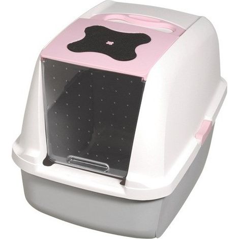 Catit Arenero con Cubierta Retráctil Rosa