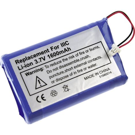 XCell Batteria per PDA Sostituisce la batteria originale (originale) 170-0737, B520003 3.7 V 1600 mAh