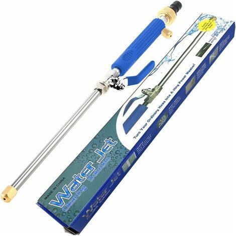 Hydro Jet Power Washer, High Pressure Water Gun, Pistolet a Eau Haute Pression Avec Buse, Lance à Eau Haute Pression pour Tuyau d'Arrosage, Nettoyeur Haute Pression pour Tuyau Arrosage (1/4)