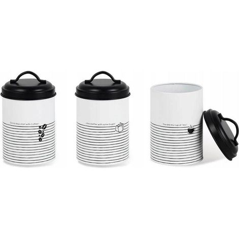Set di recipienti maestro moderni bianco 18 5 cm acciaio (1/3)