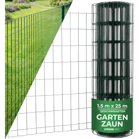 Geflecht EUROPLAST 1, 1500/100x50/2,20 mm, grün, RAL 6005, Zn+PVC, Umzäunung, Packung 25 m (1/5)