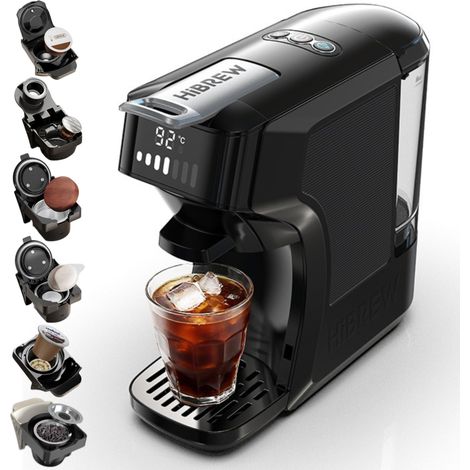 Machine à café multi-capsules HiBREW H1C 5 en 1, 20 bars, thermostat PID, extraction chaude et froide, réglage du volume et de la température en 7 étapes, compatible Nes DG (1/5)