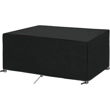 Housse Salon de Jardin - 180x100x75cm - Protection Bache Table de Jardin Mobilier Extérieur - Imperméable - Coupe-Vent - Anti-UV - Résistant Au Froid (1/4)