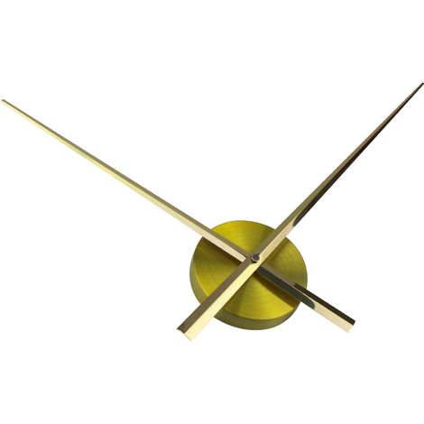 Or Grande horloge murale - Aiguilles 3D - Horloge à mécanisme à quartz - Loisirs créatifs - Décoration d'intérieur
