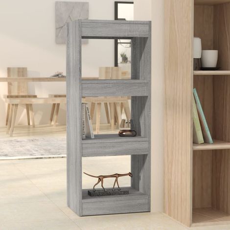 Bücherregal/Raumteiler Grau Sonoma 40x30x103 cm Holzwerkstoff
