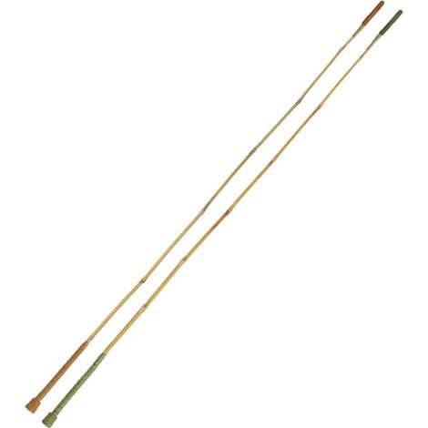 Cognac - Frustino da dressage in bamboo con puntale in cuoio 120 cm