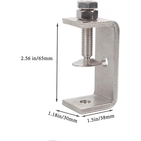 Tiger Clamps - Lot de 2 pinces à bois en acier inoxydable 304 de largeur 65 mm (1/3)