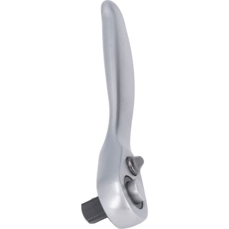 Clé à cliquet mini 1/4 pouce 72 dents dégagement rapide manche pour embout chromé vanadium acier argent noir (1/5)