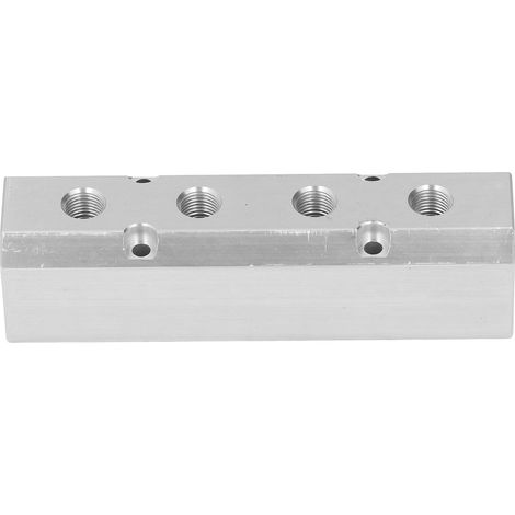 Bloc de distribution pneumatique en aluminium 40x40mm, entrée G1/2 sortie G1/4, haute performance SY40-02-4F