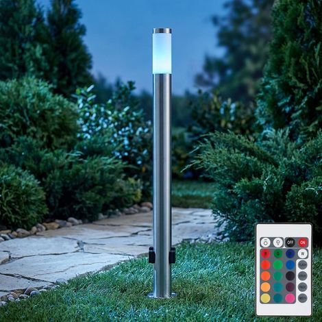 Luminaire d'extérieur à LED pour lampadaire d'éclairage de jardin en ACIER INOXYDABLE DIMMER avec TÉLÉCOMMANDE (1/5)