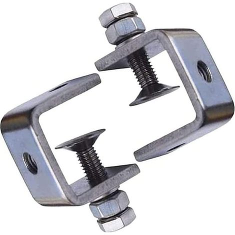C-Klemmen, 4-teiliges Set aus robustem Edelstahl, Hochleistungs-C-Klemmen, Holzbearbeitungsklemmen, für Heimwerkerarbeiten, Schweißen, Schreinerei, silberfarben (1/5)
