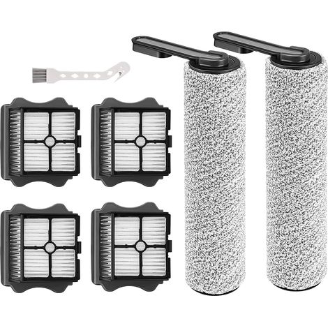2 Rouleau Brosse,4 Filtre HEPA,1 Brosse Nettoyage,Compatible Tineco S5,Sol Parquet Carrelage
