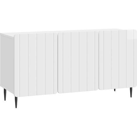 TV Cabinet High Gloss White 99 x 34.5 x 52 cm Engineered Wood vidaXL