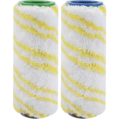 Lot de 4 rouleaux de rechange pour nettoyeur de sols électrique Karcher FC5 FC7 FC3 FC3D, lavables et réutilisables (2,05 pouces). (1/2)