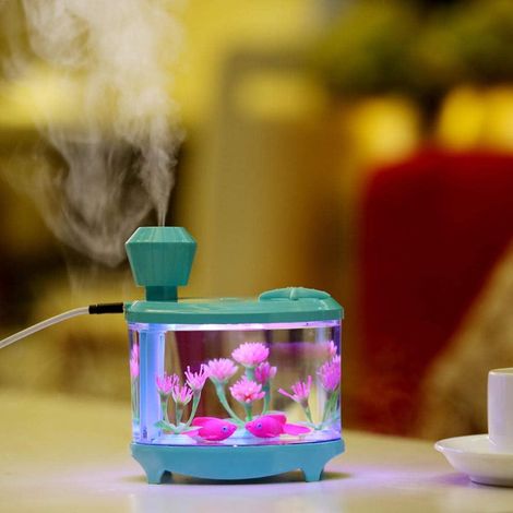 Les humidificateurs Usb de réservoir de poissons de 460 ml ont mené la lumière (1/5)