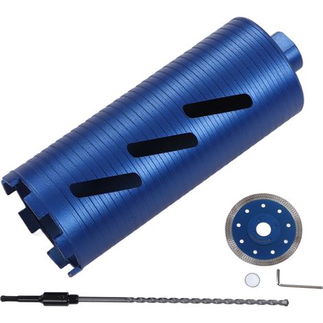 4.25in Foret diamanté avec guide de centrage, filetage 5/8-11, pour perçage du béton et marbre, carottier pour dalles. (1/5)