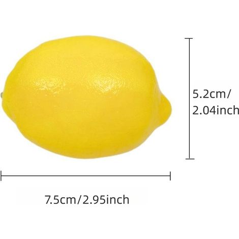 Limoni decorativi 10 pezzi Frutta artificiale Frutta artificiale Verdura per la decorazione della cucina di casa (1/4)