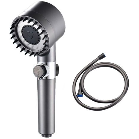 Pommeau douche massant 2023, 3 modes réglables filtre PP anti-obstruction, flexible inclus, éco-eau, adultes, enfants, animaux, maison et sport (1/5)