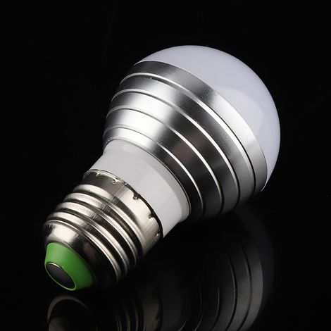 3W E27 Fassung RGBW LED 16 Mehrfarben-Glühbirne mit Fernbedienung (1/5)