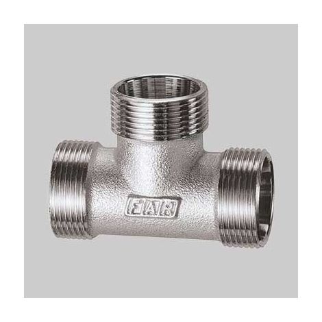RACCORDO A TEE CON 3 MONOCONI CROMATO FAR 24 x 19 FAR