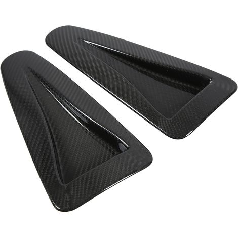 2x Originale, glänzende Carbonfaser-Lufthutzen-Motorhaubenverkleidung als Ersatz für Nissan R35 GTR 2008-2016 (1/5)