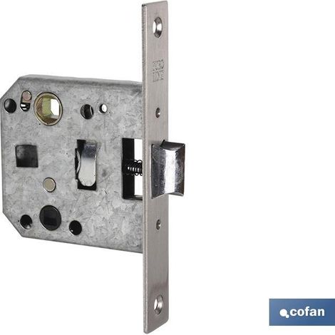 picaporte de embutir cuadrado de acero inox. d47 e50 (puertas demadera) venta unitaria