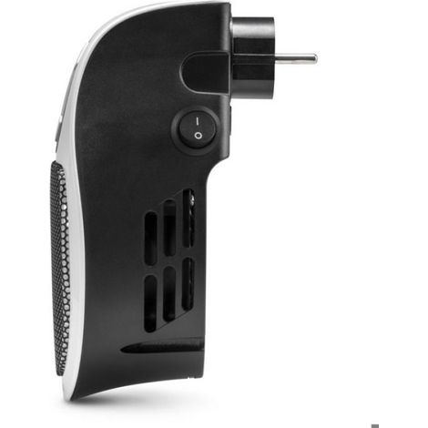 Chauffage Céramique - 500 W - Thermostat Réglable - Fonction Horloge - Protection Anti-surchauffe - Pour Prise Murale - 1 Pièce (1/4)