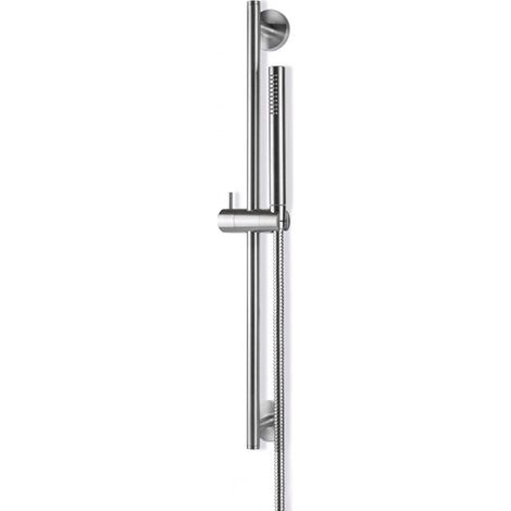 Saliscendi Asta con Doccetta in Acciaio Inox Satinato Nilo (1/2)