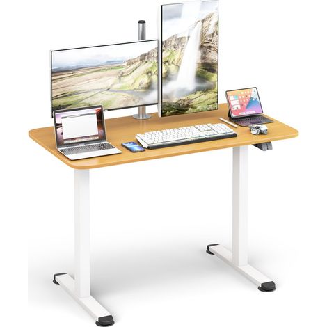 Electric Height Adjustable Standing Desk Sit to Stand Computer Workstation Table