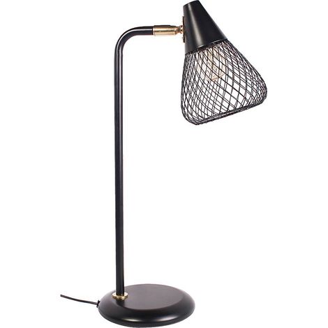 Lampe de bureau industrielle noir/or E14 Fanny Rabalux (1/4)