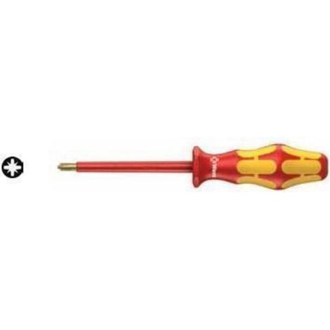 Cacciavite punta VDE PZ1×80 HTIHU000357 isolato per elettricisti conforme VDE