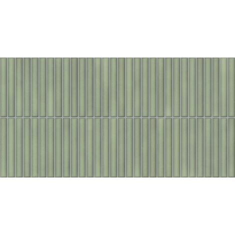 Carrelage mural décoratif menthe 32x62,5 cm – Grès cérame émaillé – Ambiance zen pour salle de bain et cuisine