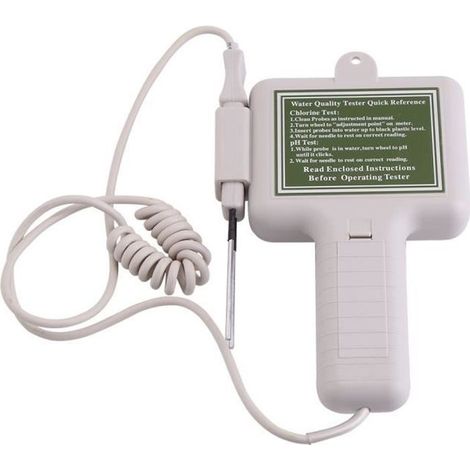 Testeur de qualité de l'eau - Portable - pH et chlore - Piscine et Spa - Facile à utiliser (1/4)