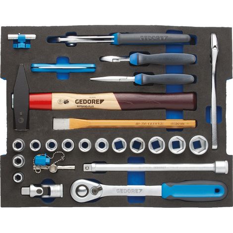 GEDORE 1100 CT2-01 Sortiment Handwerker 26-teilig in 2/2 L-BOXX 136 Modul (1/2)