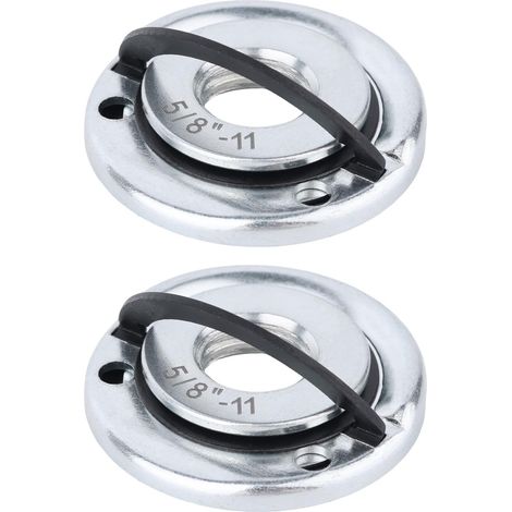 2pcs Écrous à Bride pour Meuleuse d'Angle Filetage 5/8"-11, en Métal à Verrouillage Rapide Écrou de Meuleuse d'Angle pour la Fixation de Disques Coupe (1/5)